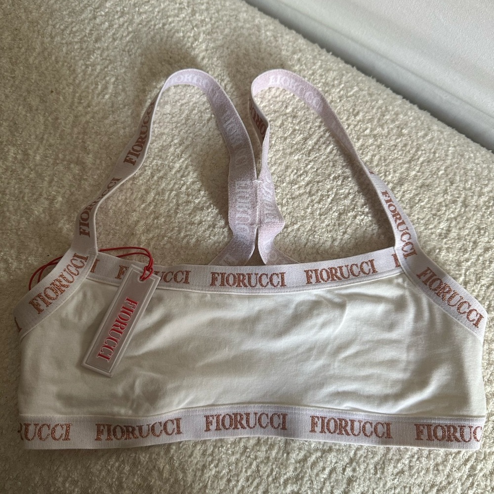 Fiorucci White and Pink Bralette